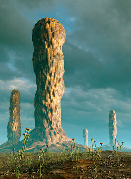 Illustration of Prototaxites