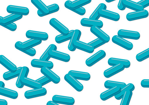 Bacillus bacteria, illustration