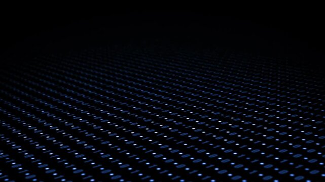 Royal blue  color glowing big data transfer binary code hi tech design black technology 3D background