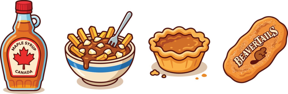Iconic Canadian Food Delights: Maple Syrup, Poutine, Butter Tart, Beavertails