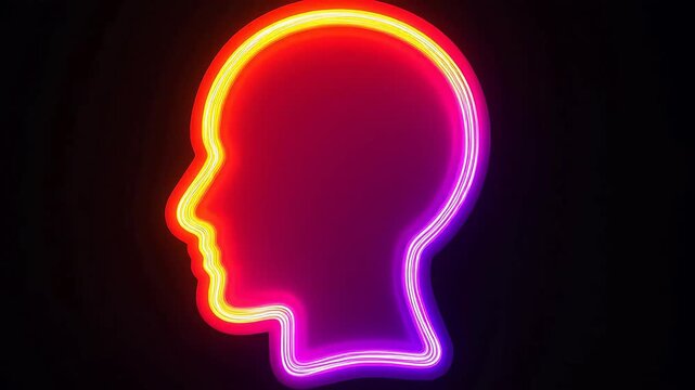 Vibrant Gradient Fills Digital Contact Icon Portrait