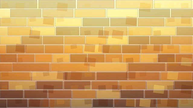 Abstract brick wall pattern with warm gradient colors
