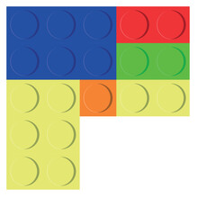 Naklejka premium Lego Border