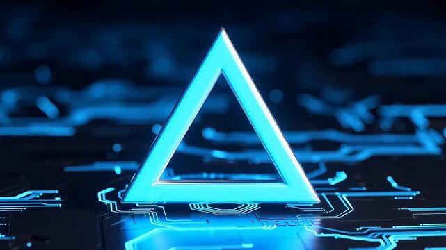 Rotating Bluetooth Symbol Icon Composed of Two Triangles