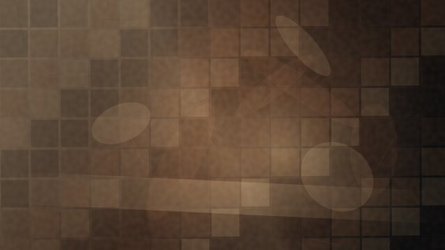 Abstract Brown Grid Pattern with Light Effects