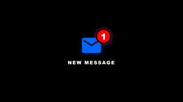 New Message Notification Animation