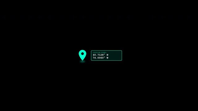 Location Pin Tracking Interface Animation