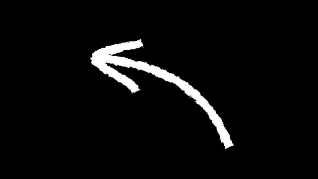 White curved arrow shape. Simple graphic design icon. Suitable for logos, web design, presentations, and brand identity materials.