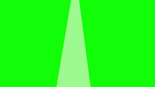 Light source or concert lighting spotlight on green screen animation 4K video
