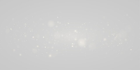 Obraz premium Premium glowing gold overlay vector. Glowing glitter particles with shimmering bokeh effect. Luxury yellow sparkle lights png isolated on transparent background. 