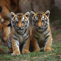 Obraz premium tiger in the zoo