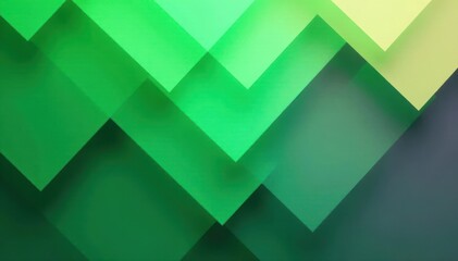 Obraz premium Overlapping translucent green squares, abstract geometric pattern , overlay, spring