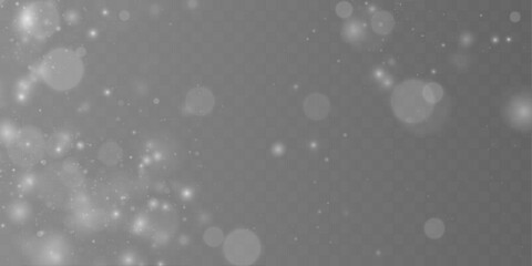 Fototapeta premium Holiday glitter bokeh overlay with glowing dust particles and soft shimmer effect for Christmas design, banners and promotional visuals.