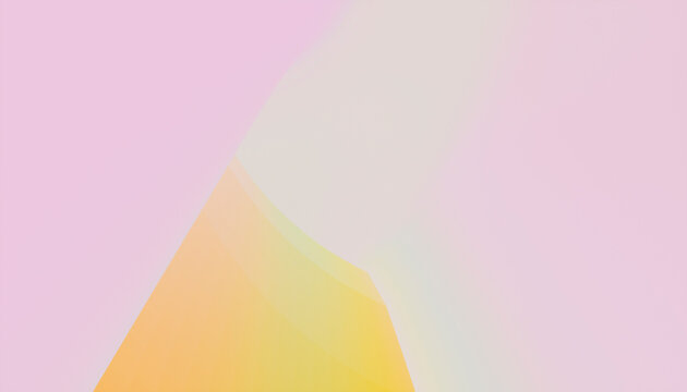 Abstract design with soft pastel pink and yellow gradient shapes blending smoothly.