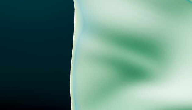 Abstract image with smooth gradient of green and blue shades.
