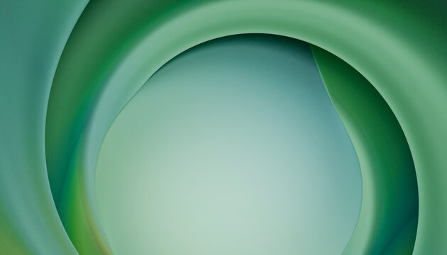Abstract green and teal swirling pattern creating a smooth, organic, and vibrant gradient effect.