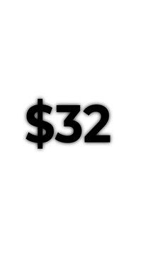 Animated Count up dollar from $0 to $40. Number Count 50 Dollars. Dollar increasing calculate video.