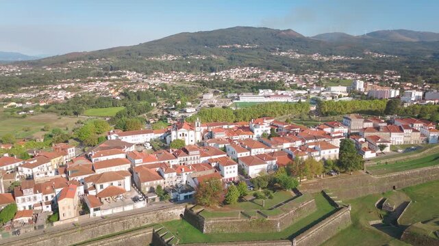 Drone de Valen&ccedil;a, cidade Portugal Espanha Caminho Santiago