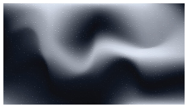 Abstract Dark Charcoal Grey Gradient Liquid Wave Background with Water Droplets Texture