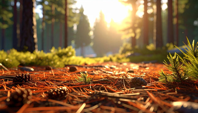 Forest floor sunlight