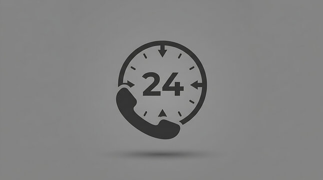 Modern 24-hour analog clock design