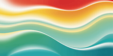 Colorful abstract wave background design with flowing rainbow curves, light texture, and dynamic energy flow © Mstsamala
