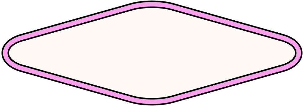 Basic Label Title Rhombus Frame