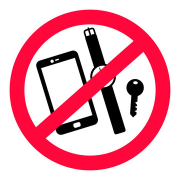 "Do not leave personal belongings unattended" signage