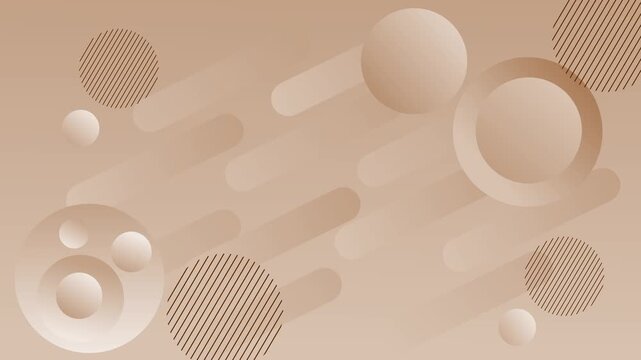 Gradient abstract minimal trendy with spheres background animation