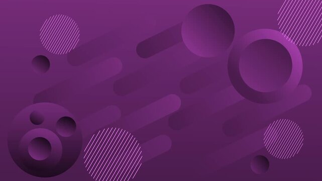Gradient abstract minimal trendy with spheres background animation