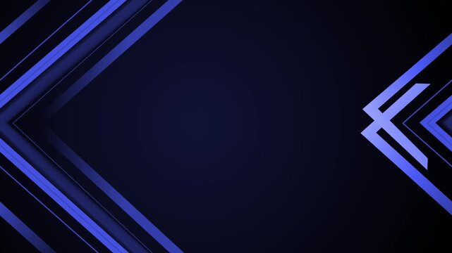 Abstract geometric background chevrons on the right modern tech style animation