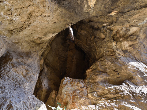 Climbing up to a Cave High Above Calanque d&rsquo;En-Vau During Summer in France