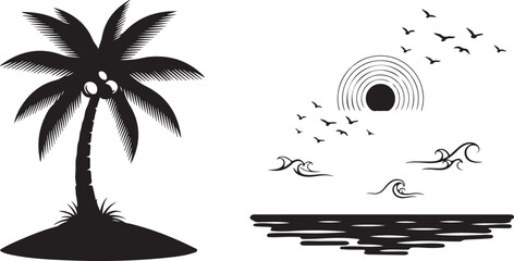 Black ink splatter with feather and target silhouette on white background © DS STORE