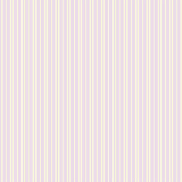 Seamless vertical stripe pattern in soft pastel lavender, pink and pale yellow. Minimalist vintage design for textile, fabric, wallpaper, wrapping paper nursery or interior decor