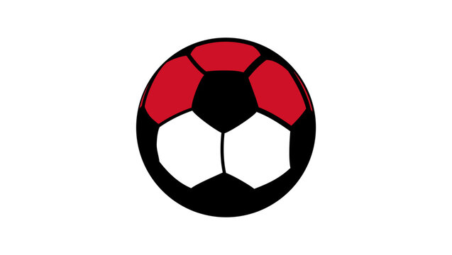Yemen football flag, color vector illustration