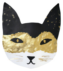 Obraz premium PNG Fox ripped paper animal mammal mask.