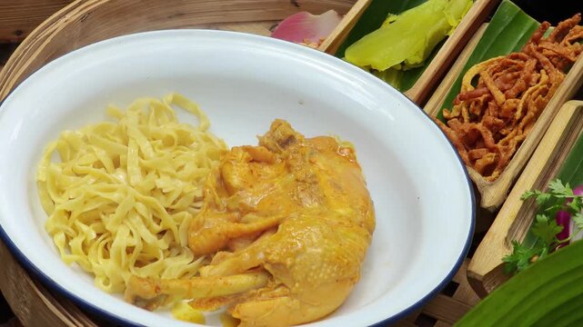 Khao Soi in a White Bowl