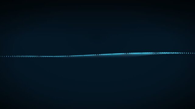 Aqua directional flow particle surface background, cinematic depth of field motion loop