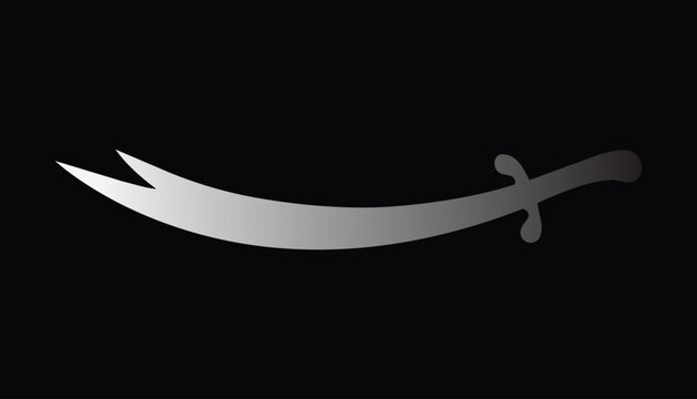 Swords of Hazrat Ali on a black background