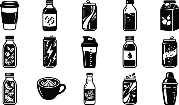 Black and white of perfume bottles, cologne, and atomizers spray bottle
