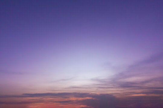 Dreamy purple sky twilight background and sunlight with coppy space for your design, and gradients shadow horizontal shape, (High resolution), real photo.xmp