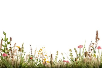 Obraz premium Meadow border landscape nature grassland.