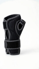 Fototapeta premium Minimalist white background mockup of ergonomic wrist support brace