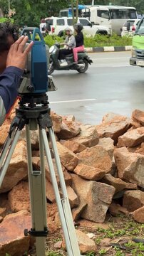 Executing Critical Geodetic Measurement Tasks with Advanced Instruments for Urban Road Expansion