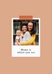 Obraz premium Home is where you are poster