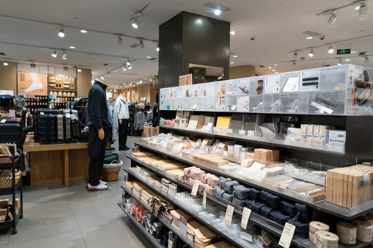 Interior shot of Muji store at iN City Park