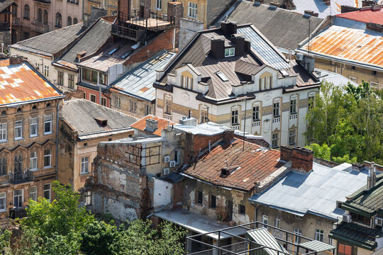 Historical Urban Architecture in Lviv Ukraine