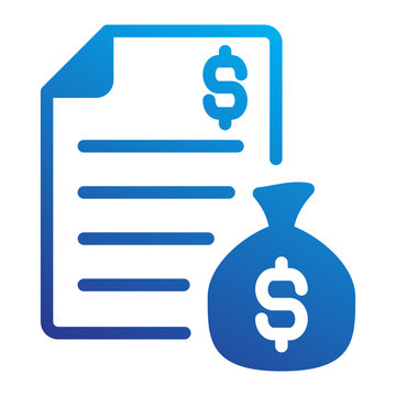 A fraudulent contract document with an illegal kickback money bag.