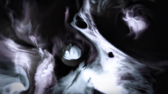 Abstract dark smoky ink dynamic liquid explosion backdrop