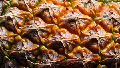 Fototapeta premium Close Up Of Pineapple Skin